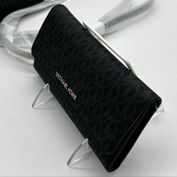 Michael Kors Large EW Crossbody Bag & Large Trifold Wallet Black | BUNDLE SET - Picture 12 of 13